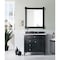 James Martin Vanities Brittany 36in Single Vanity, Black Onyx w/ 3 CM Arctic Fall Solid Surface Top 650-V36-BKO-3AF - alternate 3